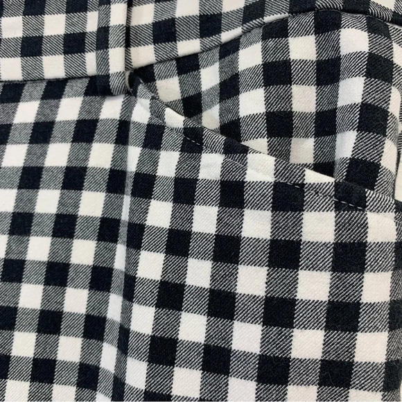 Talbots Pants‎ Woman 6 Curvy  Hampshire Ankle Black Gingham Pockets Stretch - Picture 4 of 11